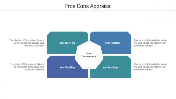Pros Cons Appraisal Ppt Powerpoint Presentation Portfolio Cpb