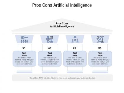 Pros cons artificial intelligence ppt powerpoint presentation gallery format cpb