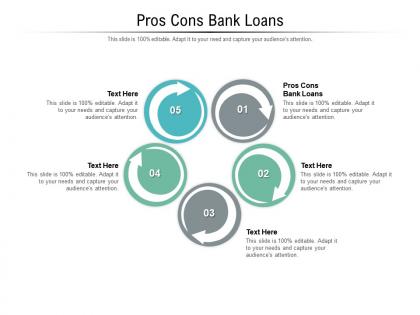 Pros cons bank loans ppt powerpoint presentation ideas graphics download cpb