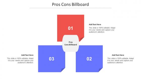 Pros Cons Billboard Ppt Powerpoint Presentation Inspiration Smartart Cpb