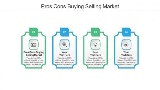 Pros cons buying selling market ppt powerpoint presentation styles portfolio cpb