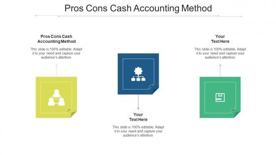 Pros cons cash accounting method ppt powerpoint presentation visual aids files cpb