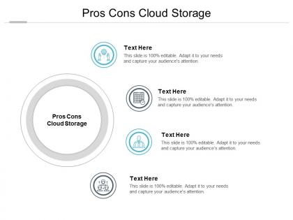 Pros cons cloud storage ppt powerpoint presentation ideas professional cpb
