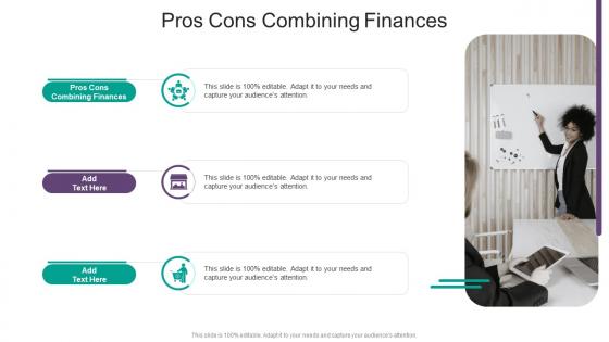 Pros Cons Combining Finances In Powerpoint And Google Slides Cpb