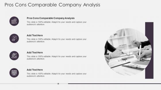 Pros Cons Comparable Company Analysis In Powerpoint And Google Slides Cpb