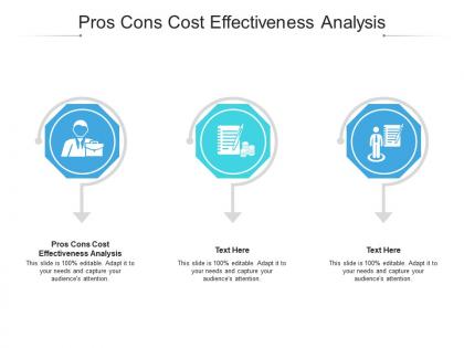 Pros cons cost effectiveness analysis ppt powerpoint presentation portfolio design inspiration cpb
