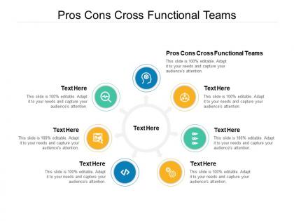 Pros cons cross functional teams ppt powerpoint presentation infographic template template cpb