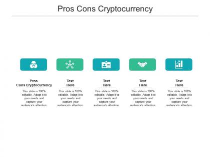Pros cons cryptocurrency ppt powerpoint presentation professional vector cpb