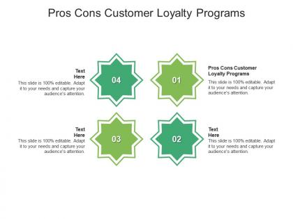 Pros cons customer loyalty programs ppt powerpoint presentation styles slide cpb