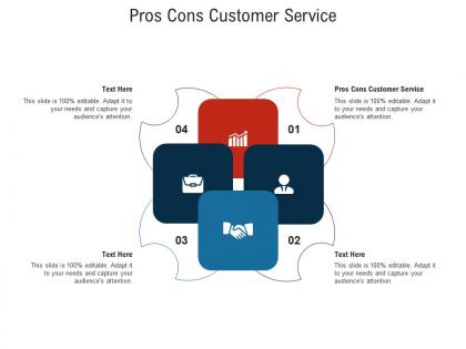 Pros cons customer service ppt powerpoint presentationmodel brochure cpb