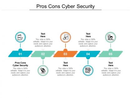 Pros cons cyber security ppt powerpoint presentation summary mockup cpb