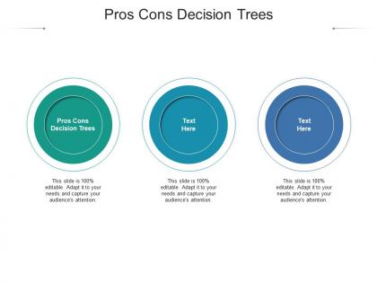 Pros cons decision trees ppt powerpoint presentation summary shapes cpb