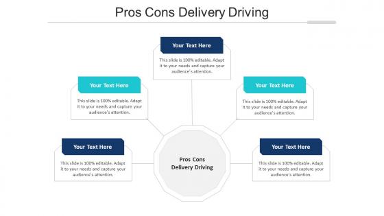 Pros Cons Delivery Driving Ppt Powerpoint Presentation Gallery Professional Cpb