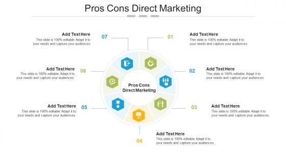 Pros Cons Direct Marketing Ppt Powerpoint Presentation Professional Slides Cpb