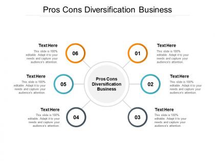 Pros cons diversification business ppt powerpoint presentation styles layout cpb