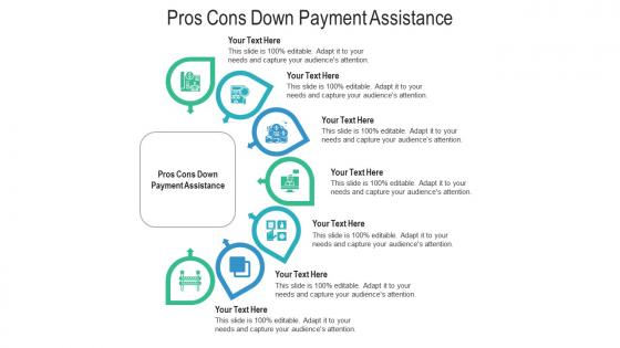Pros cons down payment assistance ppt powerpoint presentation infographics graphics cpb