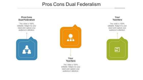 Pros Cons Dual Federalism Ppt Powerpoint Presentation File Model Cpb