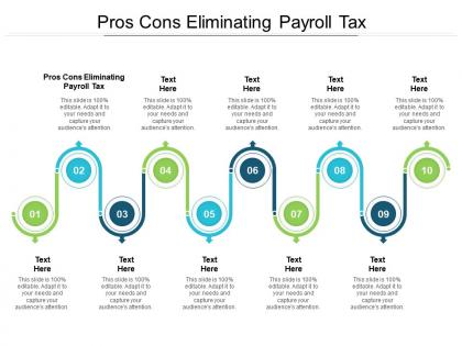 Pros cons eliminating payroll tax ppt powerpoint portfolio layout cpb