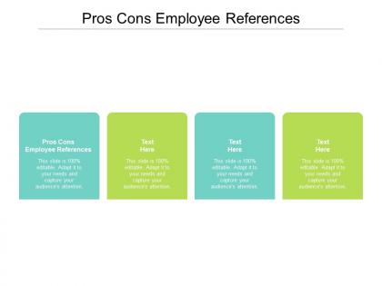 Pros cons employee references ppt powerpoint presentation styles example introduction cpb