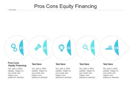Pros cons equity financing ppt powerpoint presentation slides gallery cpb