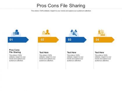 Pros cons file sharing ppt powerpoint presentation infographics example topics cpb