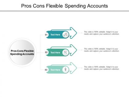 Pros cons flexible spending accounts ppt powerpoint presentation model cpb