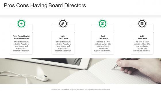 Pros Cons Having Board Directors In Powerpoint And Google Slides Cpb