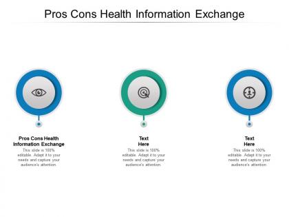 Pros cons health information exchange ppt powerpoint presentation styles graphics example cpb