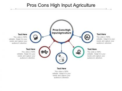 Pros cons high input agriculture ppt powerpoint presentation pictures infographics cpb
