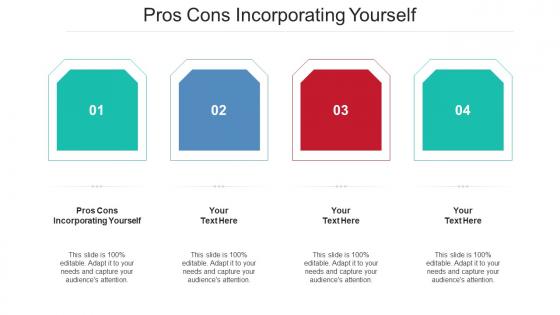 Pros Cons Incorporating Yourself Ppt Powerpoint Presentation Infographics Example Topics Cpb