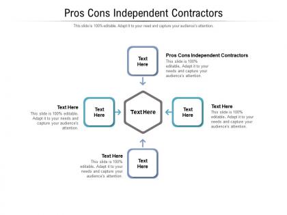 Pros cons independent contractors ppt powerpoint presentation show aids cpb