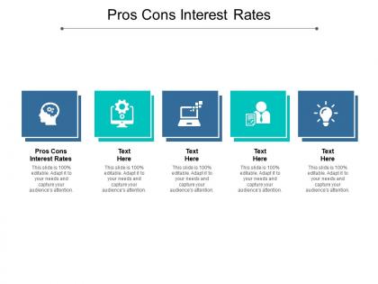 Pros cons interest rates ppt powerpoint presentation styles background image cpb