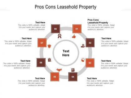 Pros cons leasehold property ppt powerpoint presentation slides good cpb