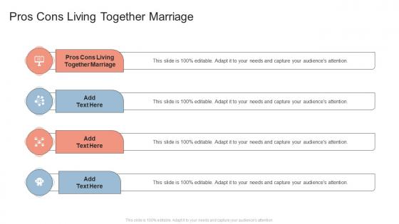 Pros Cons Living Together Marriage In Powerpoint And Google Slides Cpb