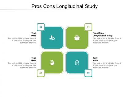 Pros cons longitudinal study ppt powerpoint presentation gallery icons cpb