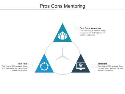 Pros cons mentoring ppt powerpoint presentation icon background image cpb