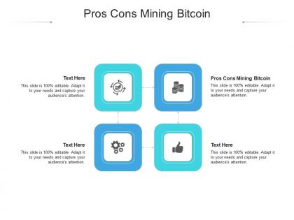 Pros cons mining bitcoin ppt powerpoint presentation icon graphics cpb
