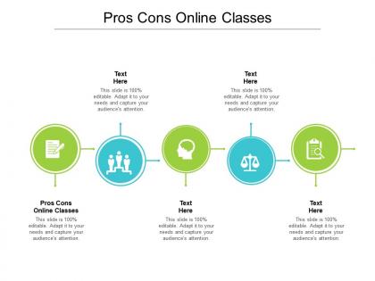 Pros cons online classes ppt powerpoint presentation gallery example cpb