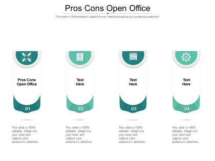 Pros cons open office ppt powerpoint presentation infographics display cpb