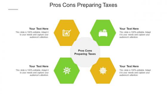Pros cons preparing taxes ppt powerpoint presentation summary background designs cpb