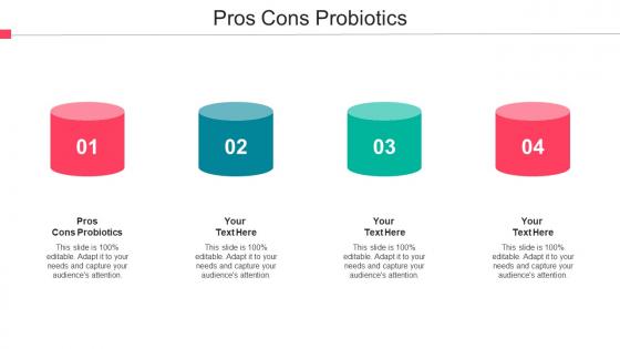 Pros Cons Probiotics Ppt Powerpoint Presentation Pictures Maker Cpb