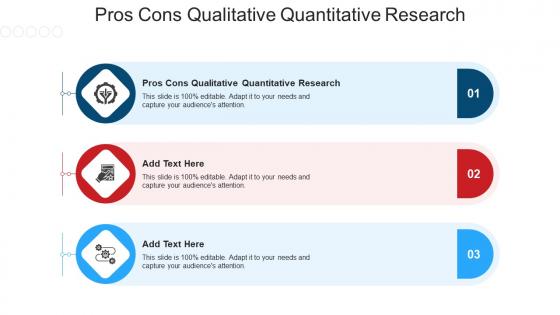 Pros Cons Qualitative Quantitative Research Ppt Powerpoint Presentation Images Cpb