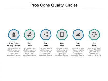 Pros cons quality circles ppt powerpoint presentation summary brochure cpb