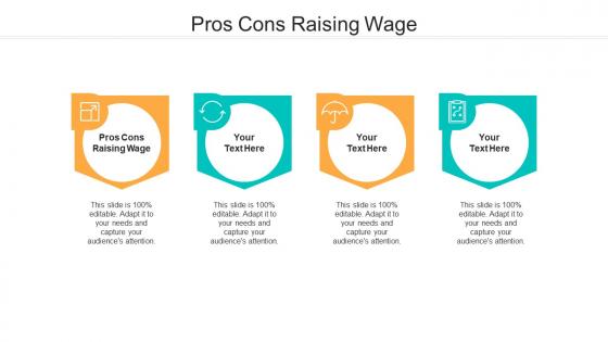 Pros cons raising wage ppt powerpoint presentation outline graphics design cpb