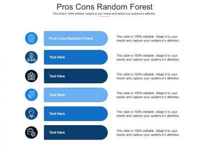 Pros cons random forest ppt powerpoint presentation pictures icons cpb