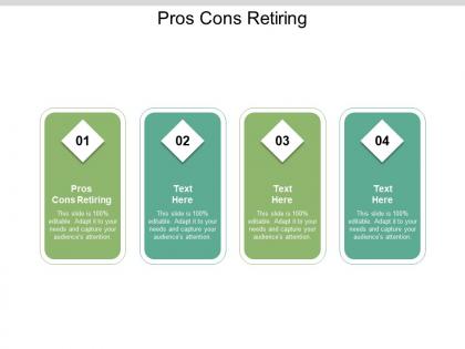 Pros cons retiring ppt powerpoint presentation file portrait cpb