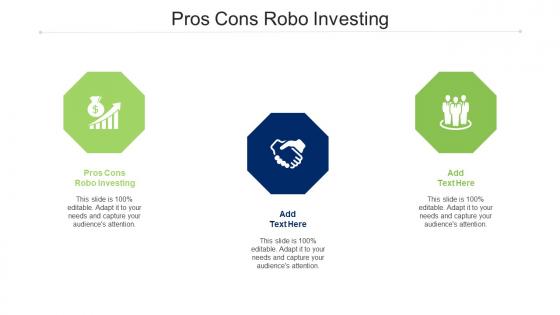 Pros Cons Robo Investing Ppt Powerpoint Presentation Gallery Layouts Cpb