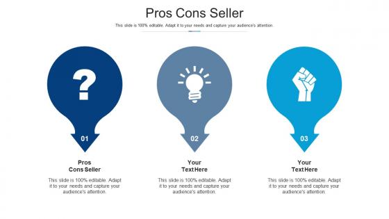 Pros cons seller ppt powerpoint presentation infographic template example cpb