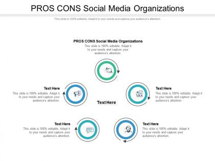 Pros cons social media organizations ppt powerpoint presentation outline deck cpb