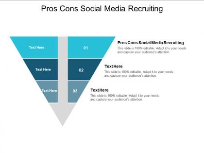 Pros cons social media recruiting ppt powerpoint presentation show slideshow cpb